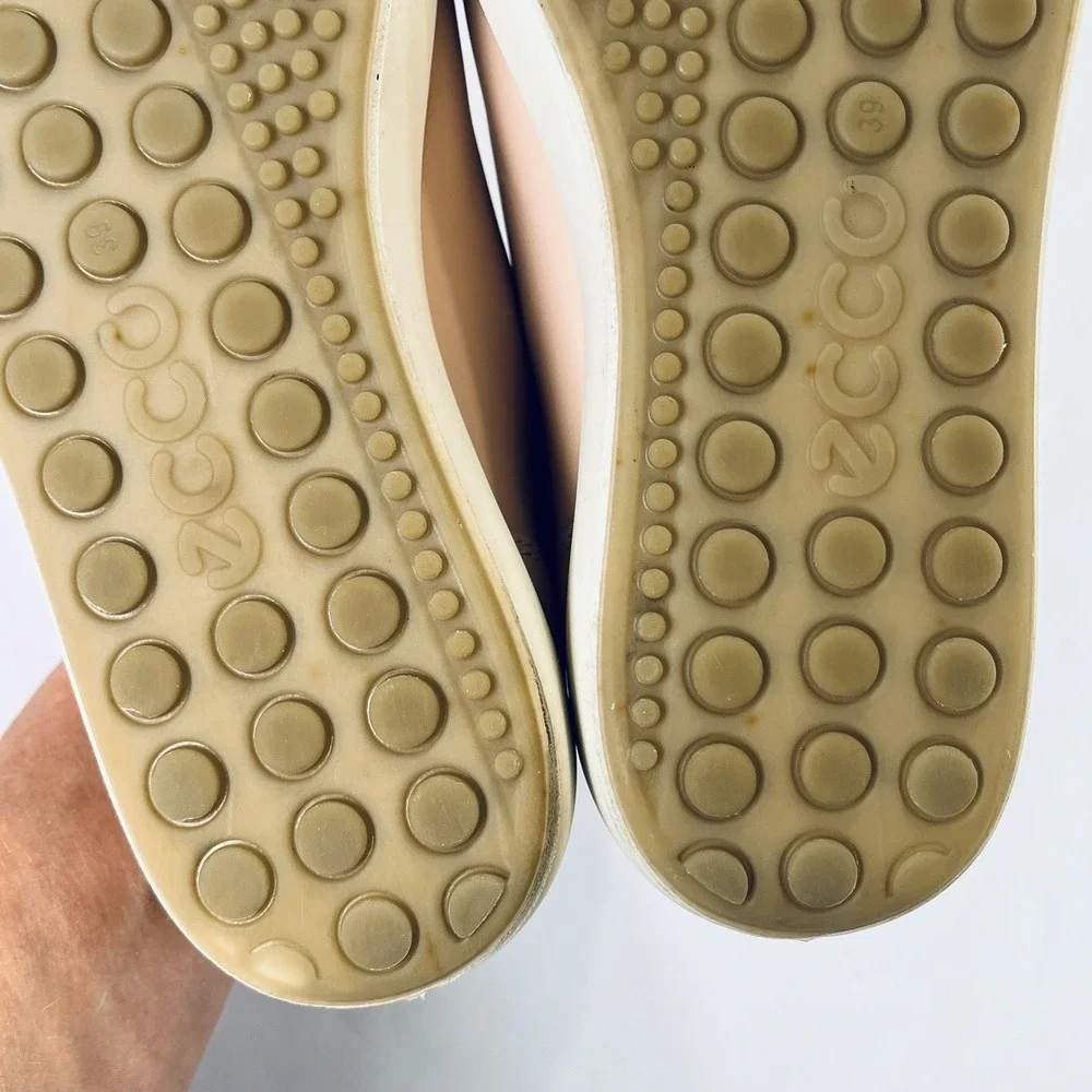 Ecco Soft 7 Shoes Womens EU 39/8-8.5 US Pink‎ Leather Casual Comfort Sneakers